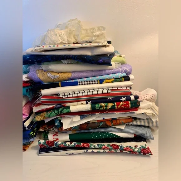 VTG LOT 13 Lb Fabric Quilting Crafts Country Patriotic Apron Concard Kessler - Picture 5 of 15